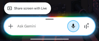 The Gemini app open on Android