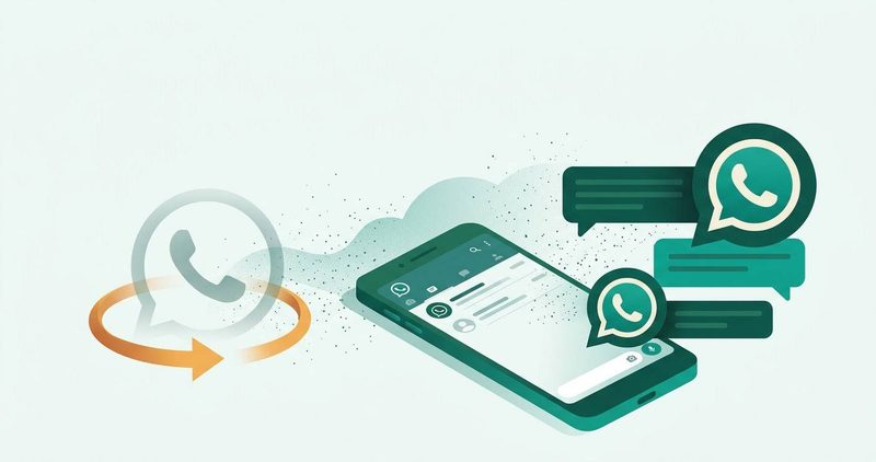 Illustration: WhatsApp chat with recovered deleted messages